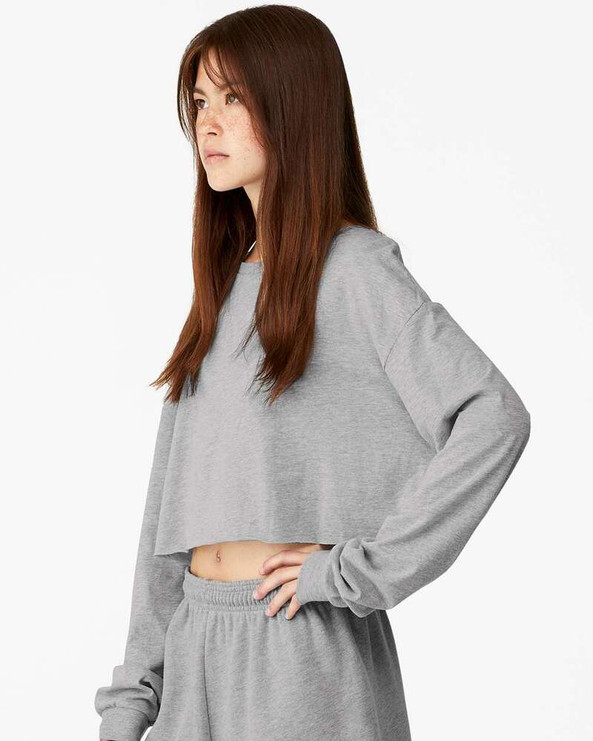 Bella+Canvas 6501 - FWD Fashion Women's Crop Long Sleeve Tee
