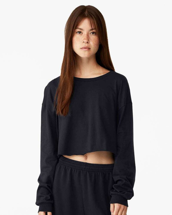 Bella+Canvas 6501 - FWD Fashion Women's Crop Long Sleeve Tee