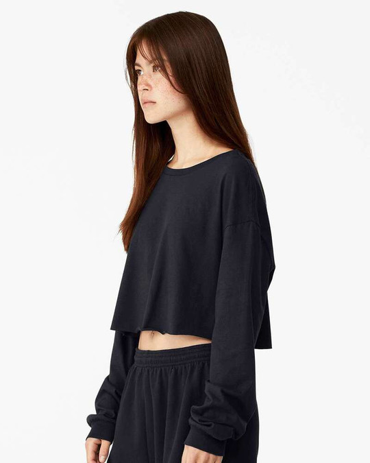 Bella+Canvas 6501 - FWD Fashion Women's Crop Long Sleeve Tee