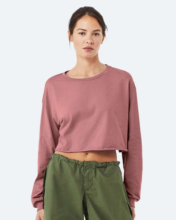 Bella+Canvas 6501 - FWD Fashion Women's Crop Long Sleeve Tee
