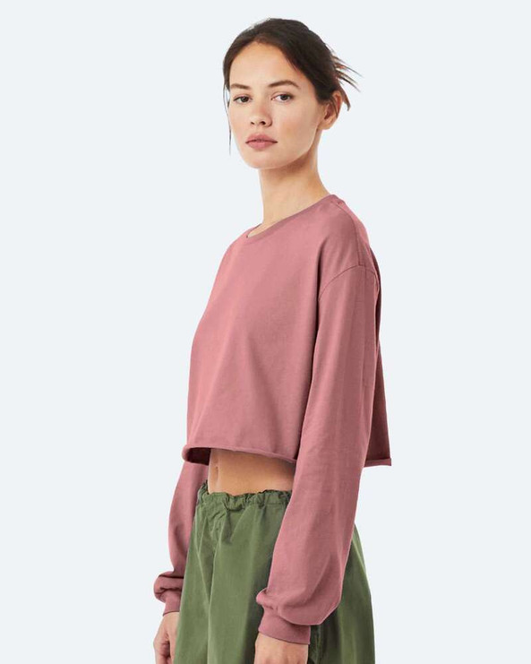 Bella+Canvas 6501 - FWD Fashion Women's Crop Long Sleeve Tee