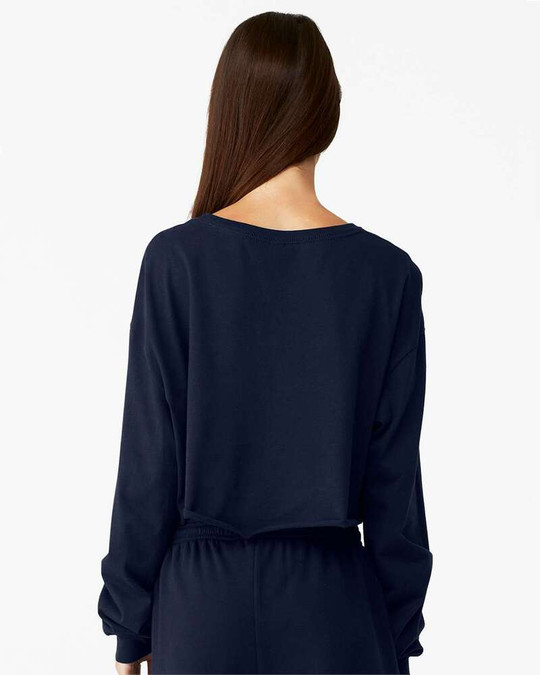 Bella+Canvas 6501 - FWD Fashion Camiseta de Manga Larga Recortada para Mujer