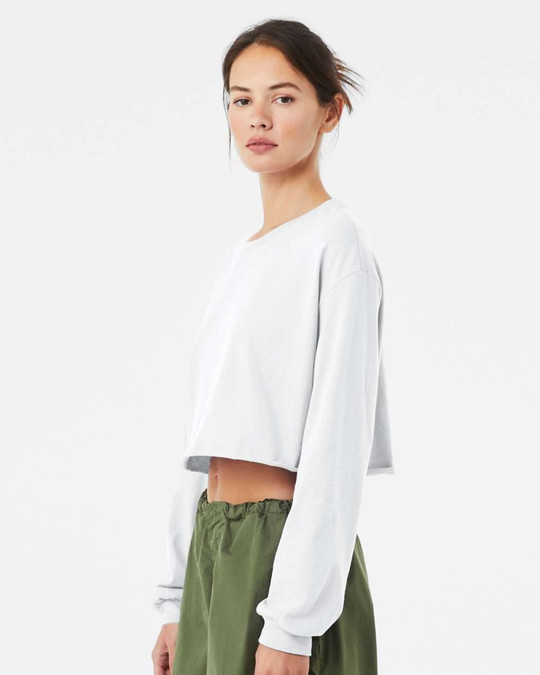 Bella+Canvas 6501 - FWD Fashion Women's Crop Long Sleeve Tee