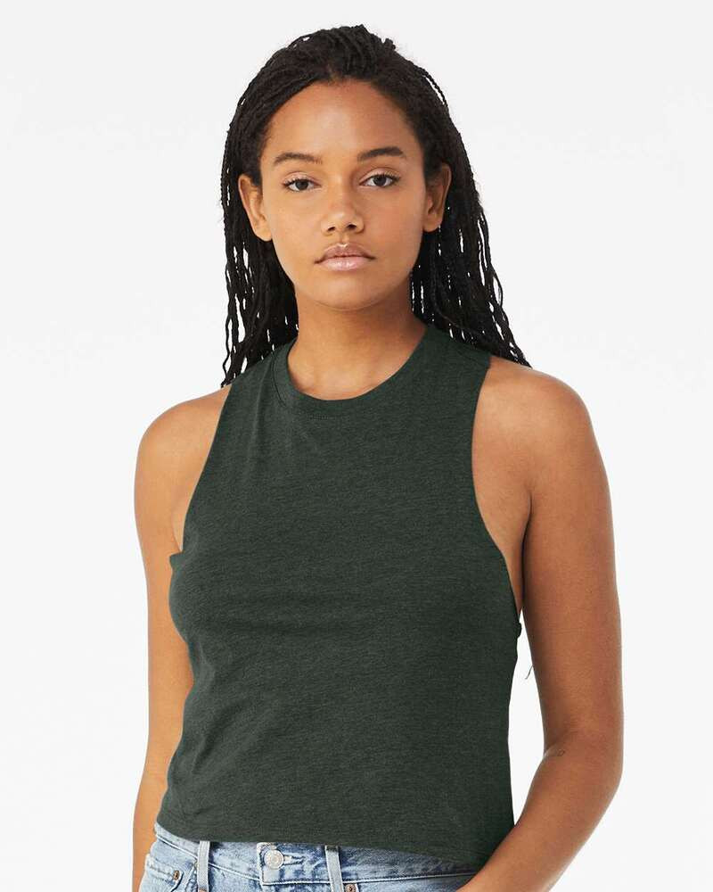 Bella+Canvas 6682 - Camiseta de Tirantes Recortada para Damas