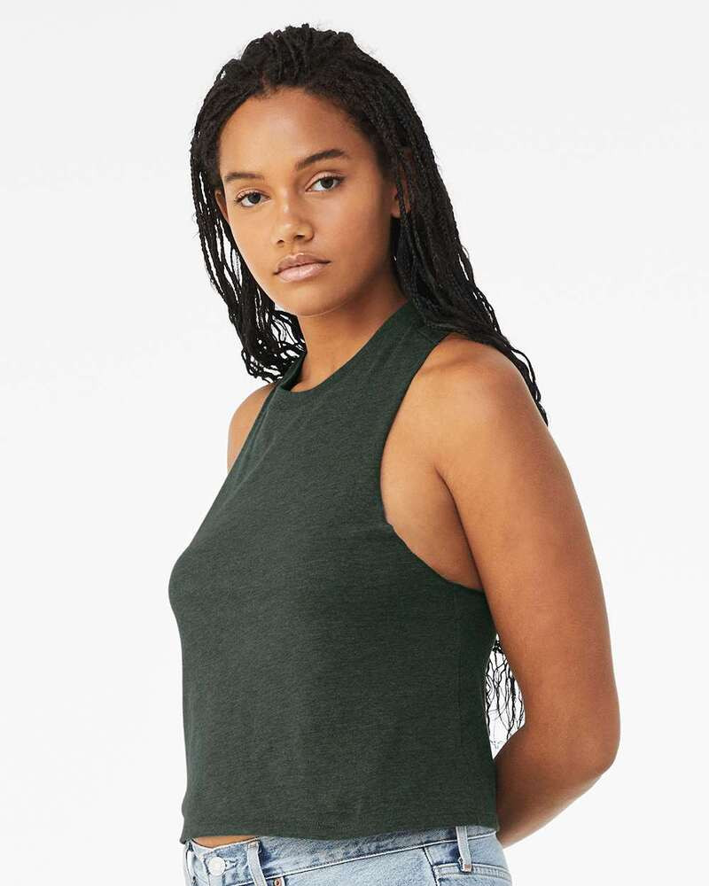 Bella+Canvas 6682 - Camiseta de Tirantes Recortada para Damas