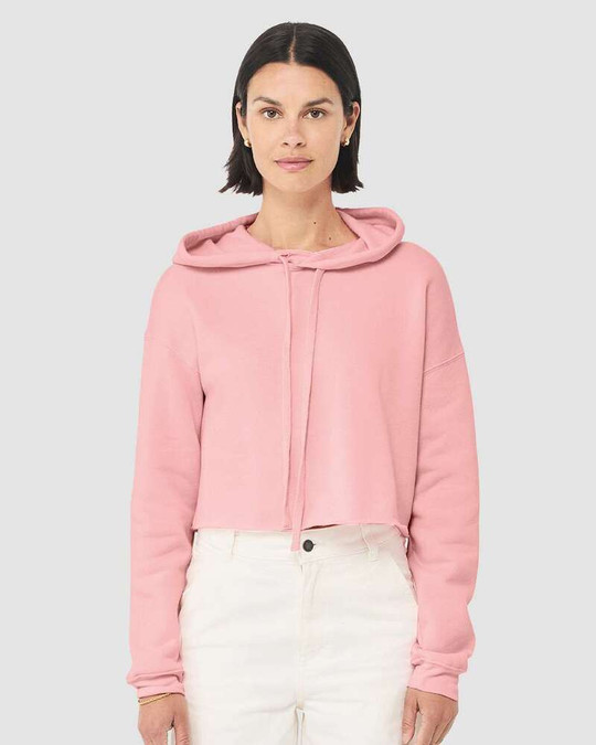 Bella+Canvas 7502 - Sudadera con Capucha Recortada de Lana para Mujer