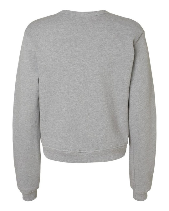 Bella+Canvas 7511 - Sudadera clásica de cuello redondo de vellón esponjoso para mujer