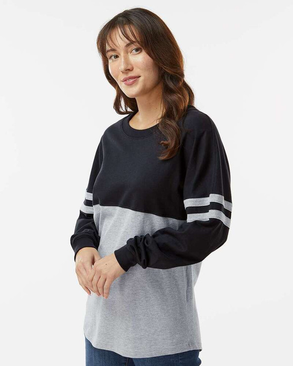 Boxercraft BW3514 - Women's Pom Pom Long Sleeve Jersey T-Shirt