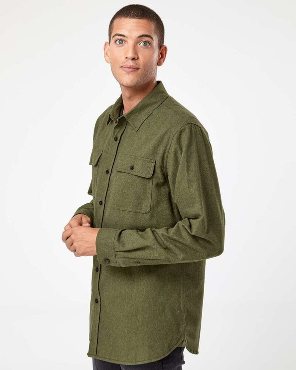 Burnside 8200 - Long Sleeve Solid Flannel Shirt