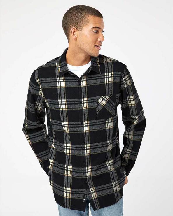 Burnside 8212 - Open Pocket Long Sleeve Flannel Shirt