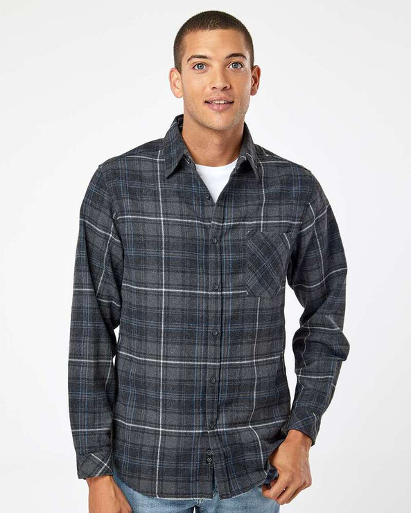 Burnside 8212 - Open Pocket Long Sleeve Flannel Shirt