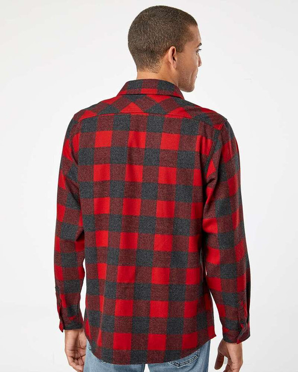 Burnside 8212 - Open Pocket Long Sleeve Flannel Shirt