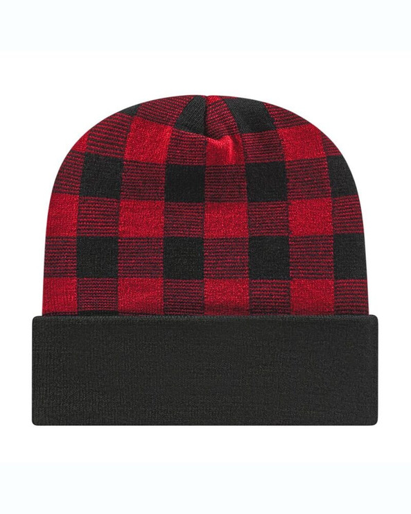 CAP AMERICA RKP12 - USA-Made Plaid Beanie
