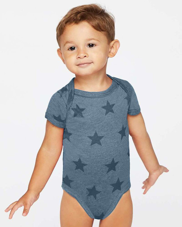 Code Five 4329 - Infant Star Print Bodysuit