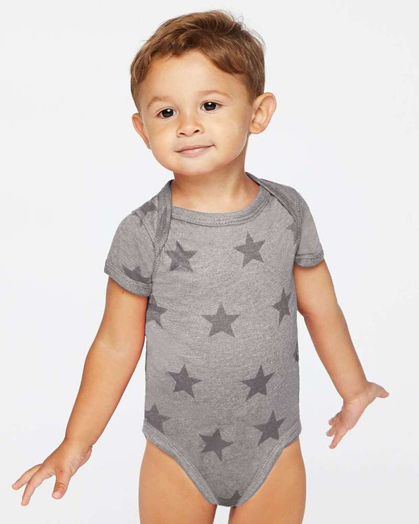 Code Five 4329 - Infant Star Print Bodysuit