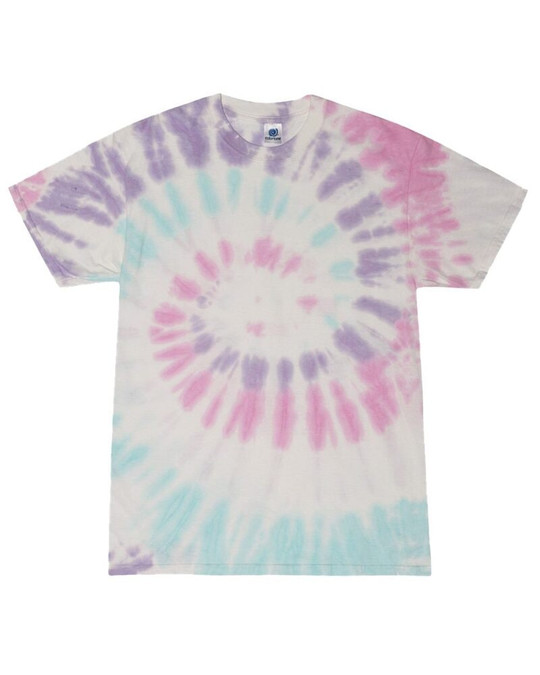 Colortone 1000Y - Camiseta teñida anudada de múltiples colores para jóvenes