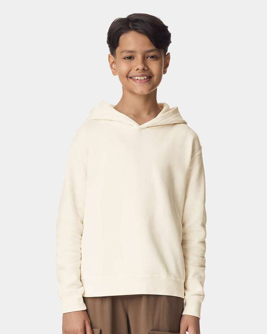 Comfort Colors 1467Y - Sudadera con Capucha de Forro Polar Ligero para Jóvenes Teñida en Prenda