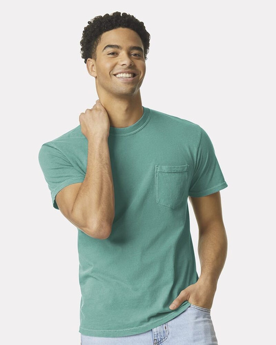 Comfort Colors 6030 - Remera Manga corta Garment Dyed con bolsillo