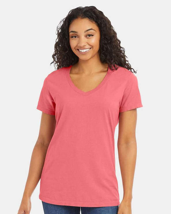 ComfortWash by Hanes GDH125 - Garment-Dyed Women's V-Neck T-Shirt