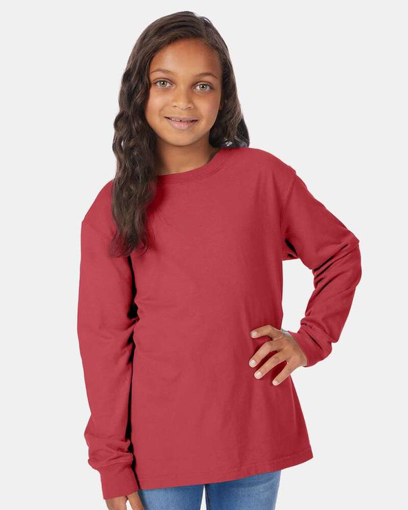 ComfortWash by Hanes GDH275 - Garment-Dyed Youth Long Sleeve T-Shirt