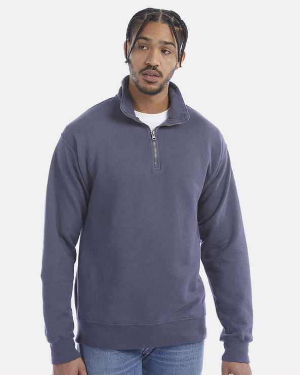 ComfortWash by Hanes GDH425 - Garment-Dyed Quarter-Zip Sweatshirt
