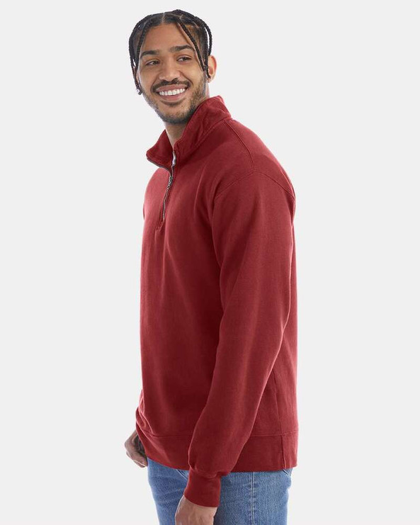 ComfortWash by Hanes GDH425 - Garment-Dyed Quarter-Zip Sweatshirt