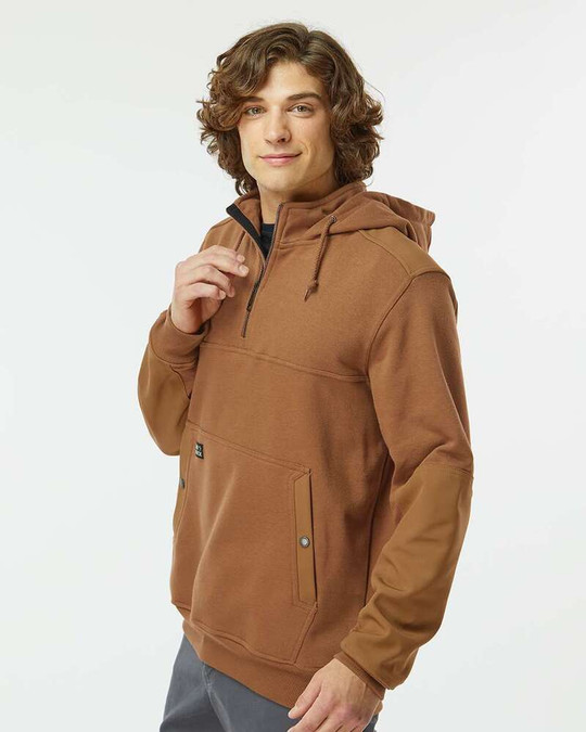 Dri Duck 7349 - Misión Pullover con Capucha y Cremallera de Cuarto
