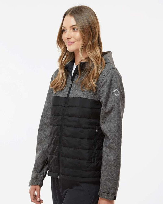 Dri Duck 9415 - Chaqueta Acolchada Soft Shell Vista para Mujer