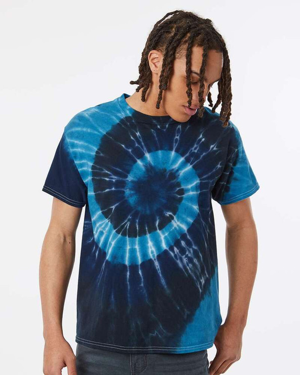 Tie-Dyed 200MS - Multi-Color Spiral Short Sleeve T-Shirt