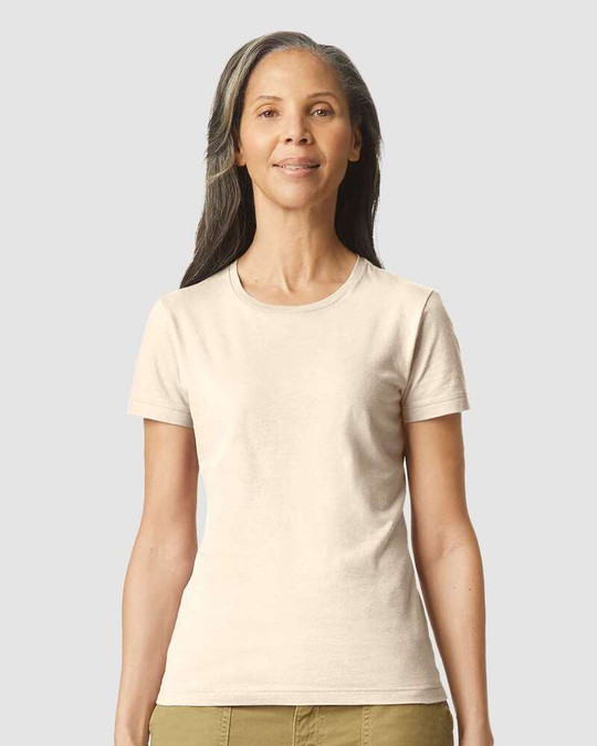 Gildan 64000L - Anillo Equipadas Spun Camiseta PARA LA MUJER