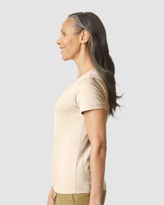 Gildan 64000L - Anillo Equipadas Spun Camiseta PARA LA MUJER