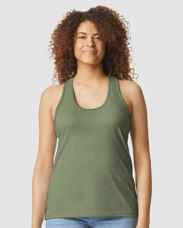 Gildan 67200L - Softstyle® Women’s CVC Racerback Tank Top