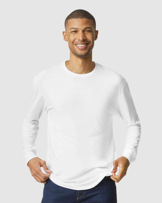 Gildan 67400 - Camiseta de Manga Larga Softstyle® CVC
