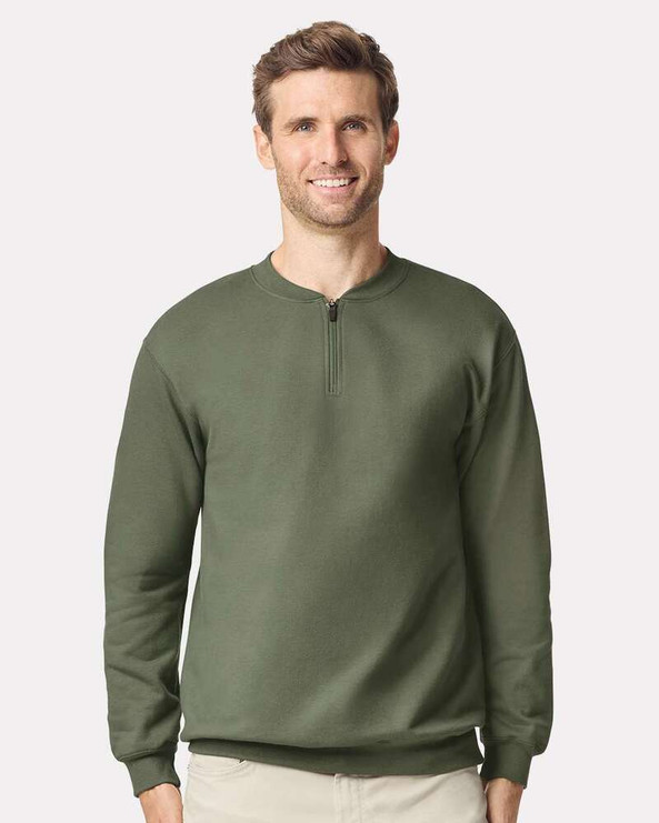 Gildan SF008 - Softstyle® Midweight 1/4 Zip Sweatshirt