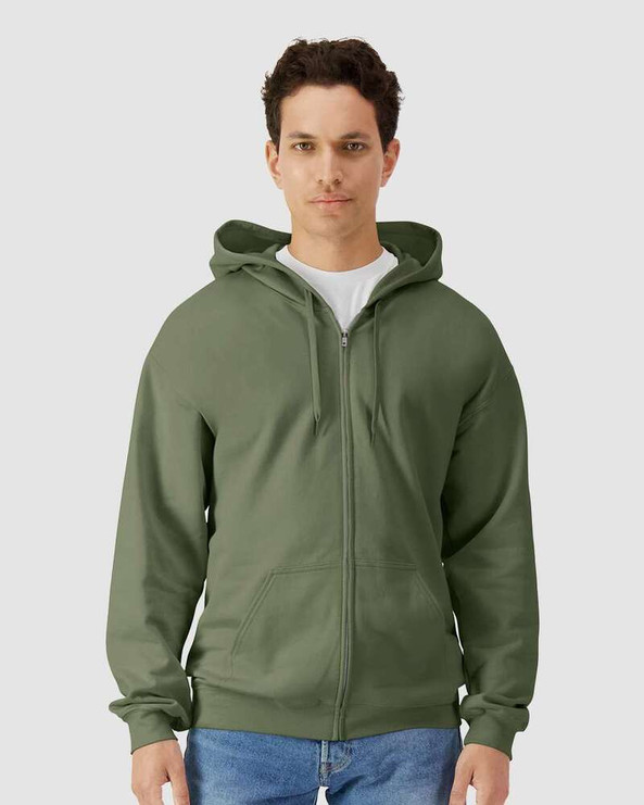 Gildan SF600 - Softstyle® Full-Zip Hooded Sweatshirt