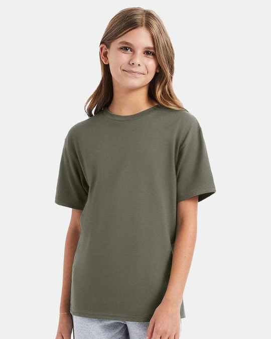 Hanes 498Y - Hanes® Youth Nano-T® Cotton T-Shirt