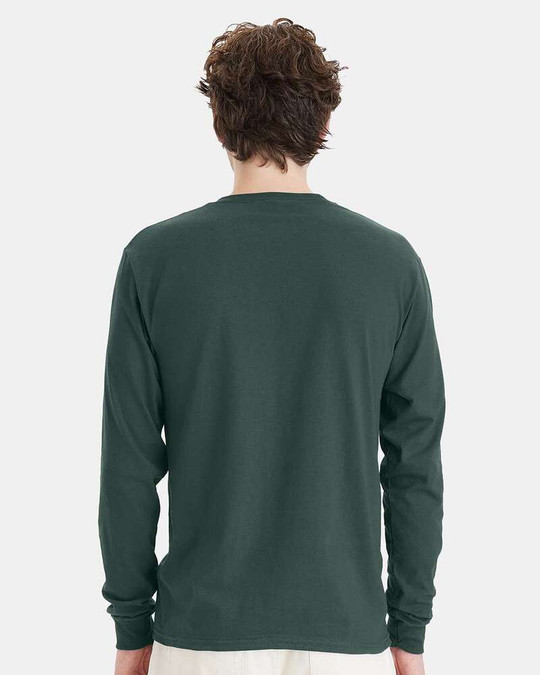 Hanes 5286 - Camiseta de Manga Larga ComfortSoft® Heavyweight