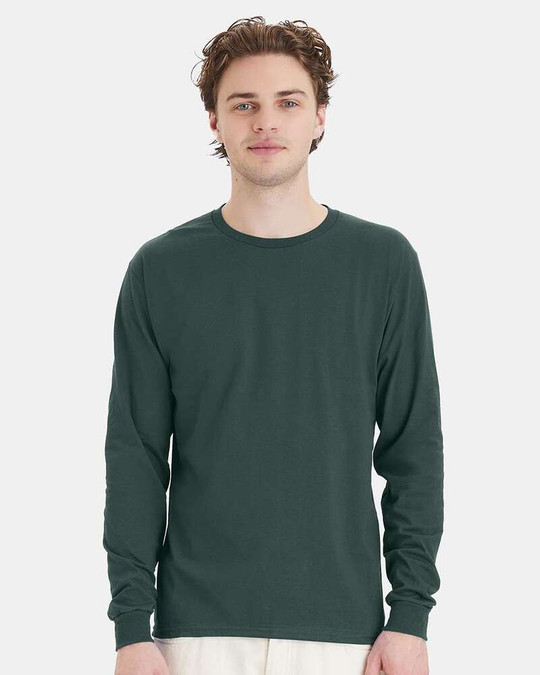 Hanes 5286 - Camiseta de Manga Larga ComfortSoft® Heavyweight