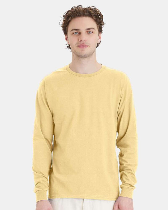 Hanes 5286 - Camiseta de Manga Larga ComfortSoft® Heavyweight