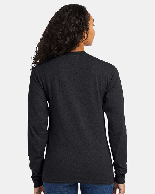 Hanes 5286 - Camiseta de Manga Larga ComfortSoft® Heavyweight