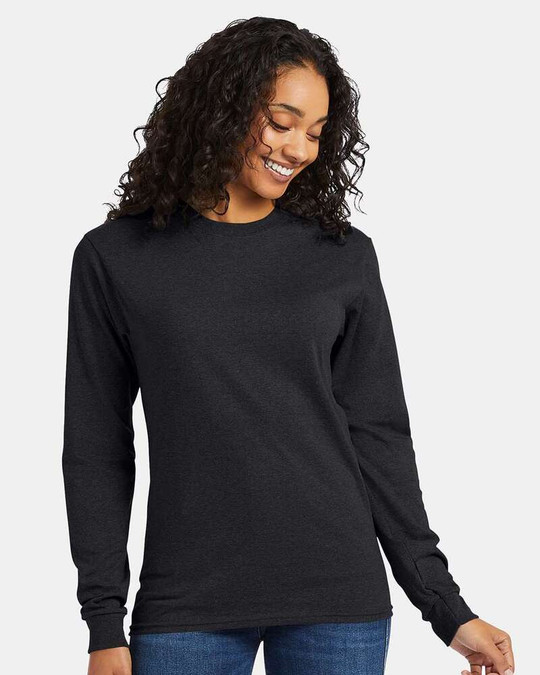 Hanes 5286 - Camiseta de Manga Larga ComfortSoft® Heavyweight