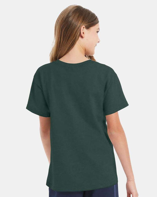 Hanes 5480 - Camiseta Juvenil ComfortSoft® de Peso Pesado