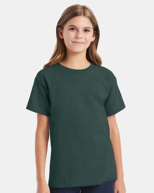 Hanes 5480 - Camiseta Juvenil ComfortSoft® de Peso Pesado