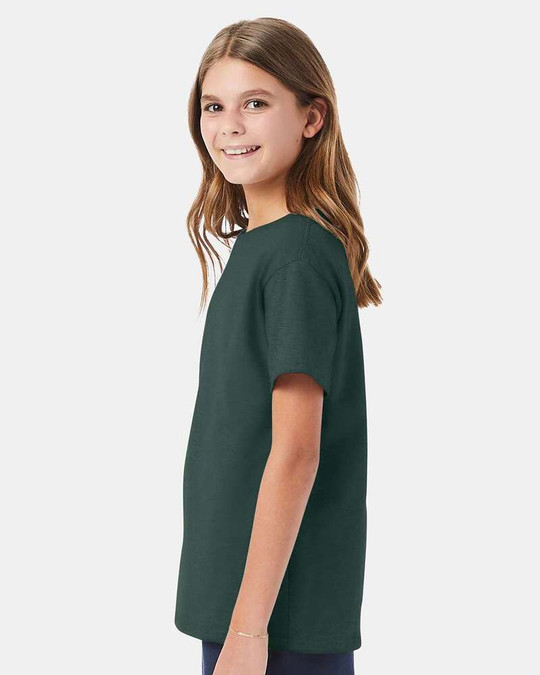 Hanes 5480 - Camiseta Juvenil ComfortSoft® de Peso Pesado