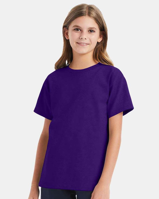 Hanes 5480 - Camiseta Juvenil ComfortSoft® de Peso Pesado