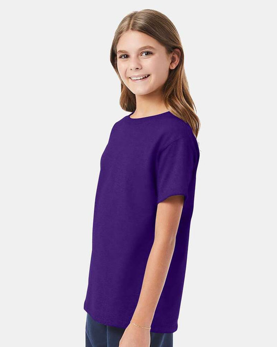 Hanes 5480 - Camiseta Juvenil ComfortSoft® de Peso Pesado