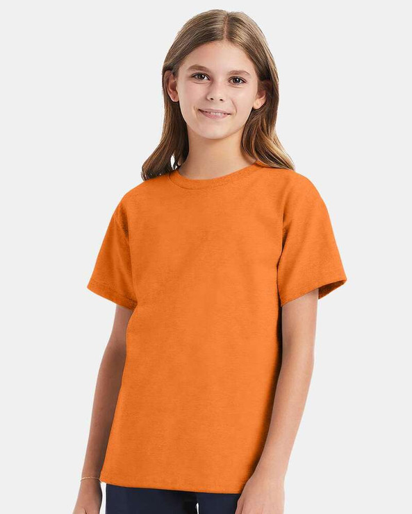 Hanes 5480 - Camiseta Juvenil ComfortSoft® de Peso Pesado