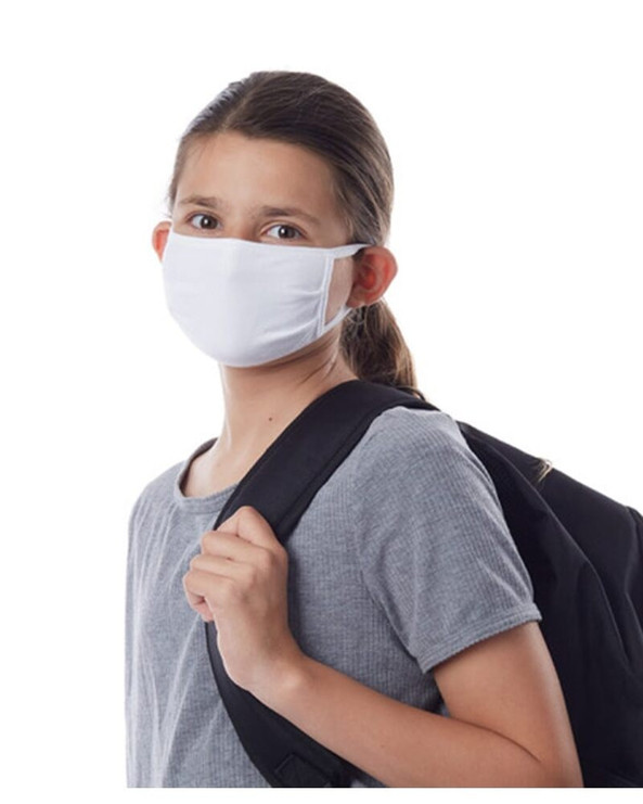 Hanes BMSKKR - Mascarilla de 2 capas para jóvenes X-Temp™