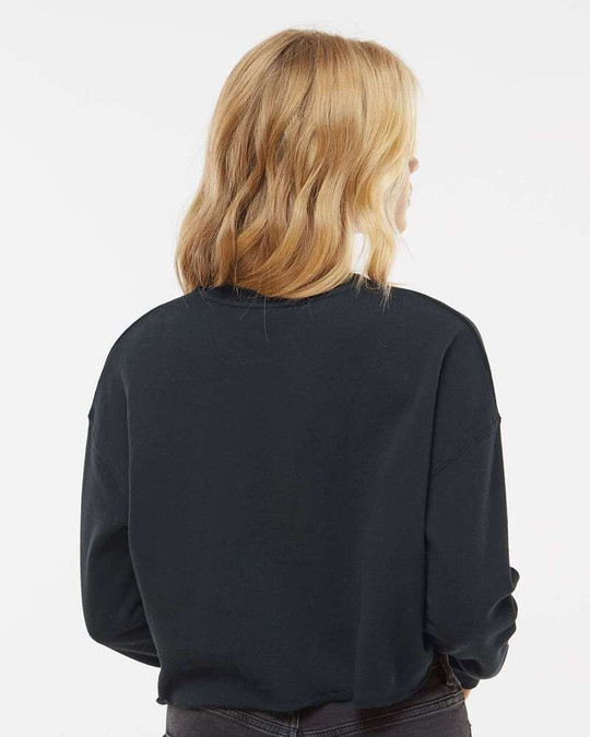 Independent Trading Co. AFX24CRP - Sudadera corta de cuello redondo ligera para mujer