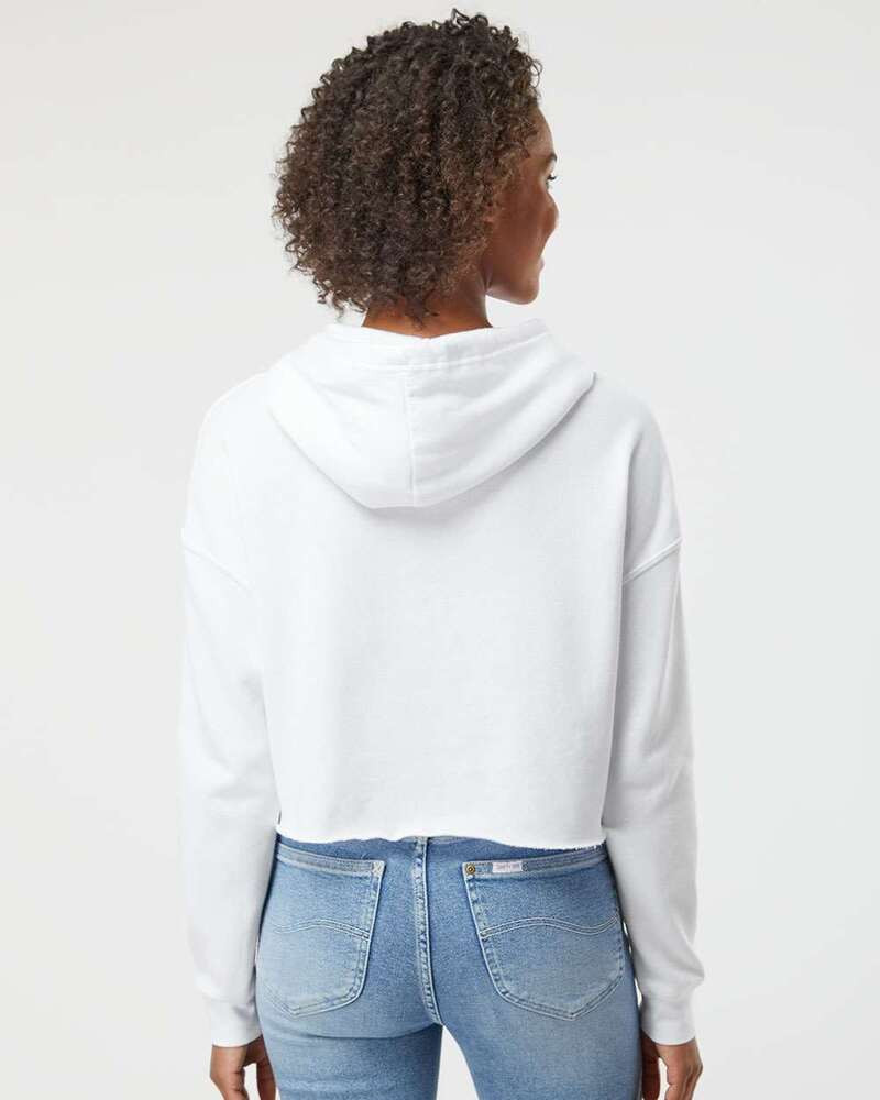 Independent Trading Co. AFX64CRP - Sudadera con Capucha Recortada Ligera para Mujer